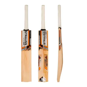 Strauss Kashmir Willow Cricket Bat | Tennis & Synthetic Ball Bat | Ideal for Cricket Enthusiasts & Players | Durable and Lightweight | Superior Grip and Balance | Size: Short Handle |Edition: 1000