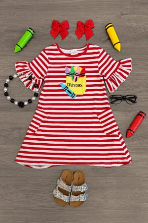 Stripe Crayon Dress