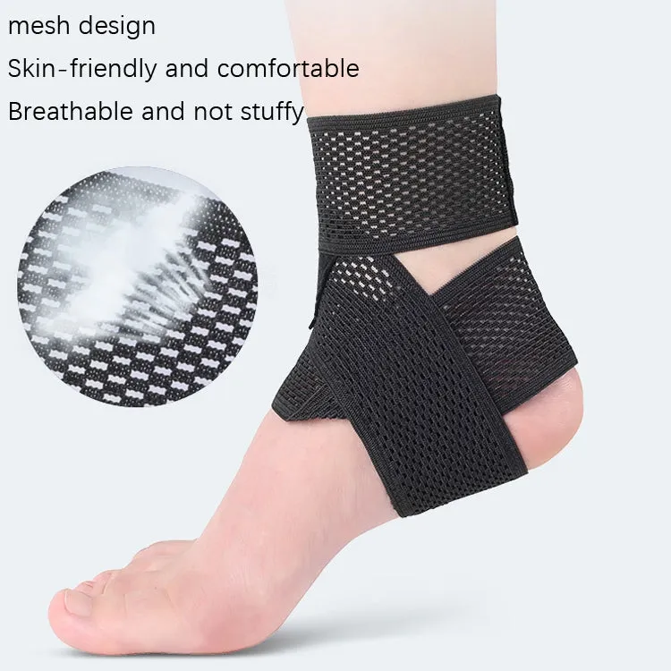 Summer Thin Type Anti-Twist Injury Sweat-Absorbent Breathable Strap Ankle Support(L)