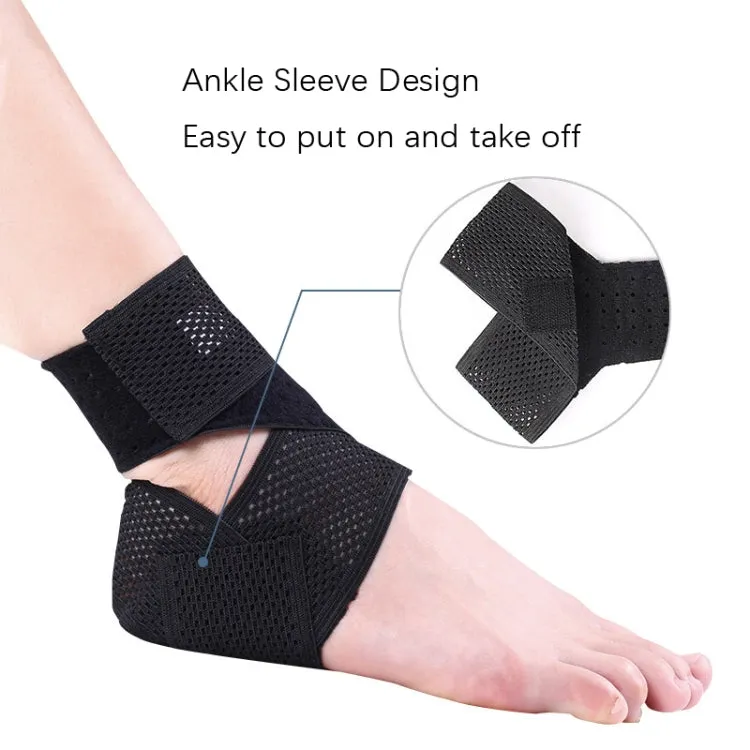 Summer Thin Type Anti-Twist Injury Sweat-Absorbent Breathable Strap Ankle Support(L)