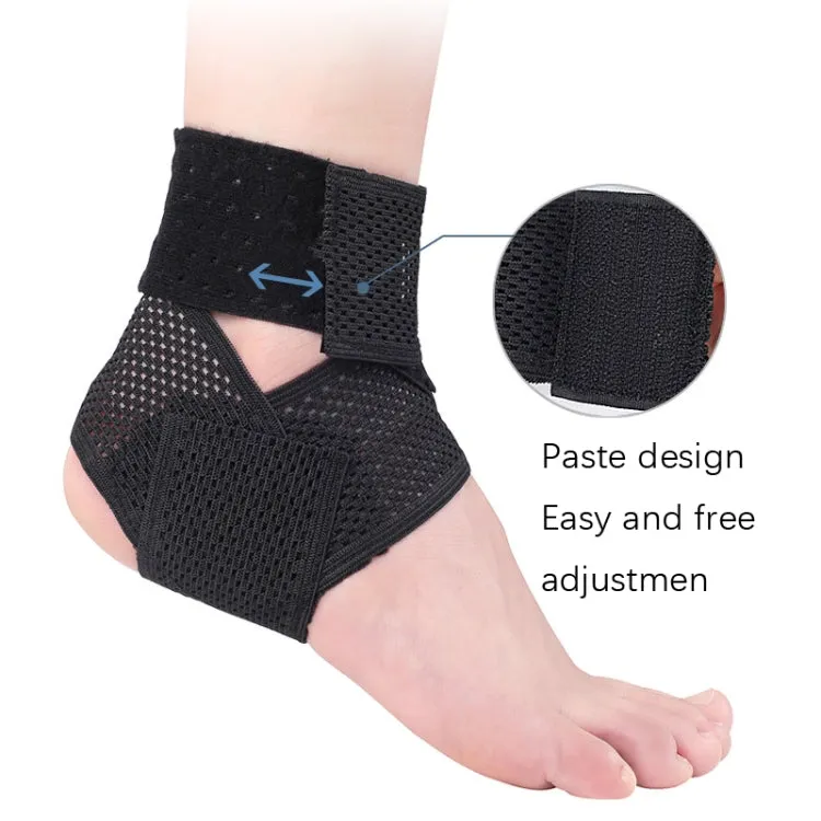 Summer Thin Type Anti-Twist Injury Sweat-Absorbent Breathable Strap Ankle Support(L)