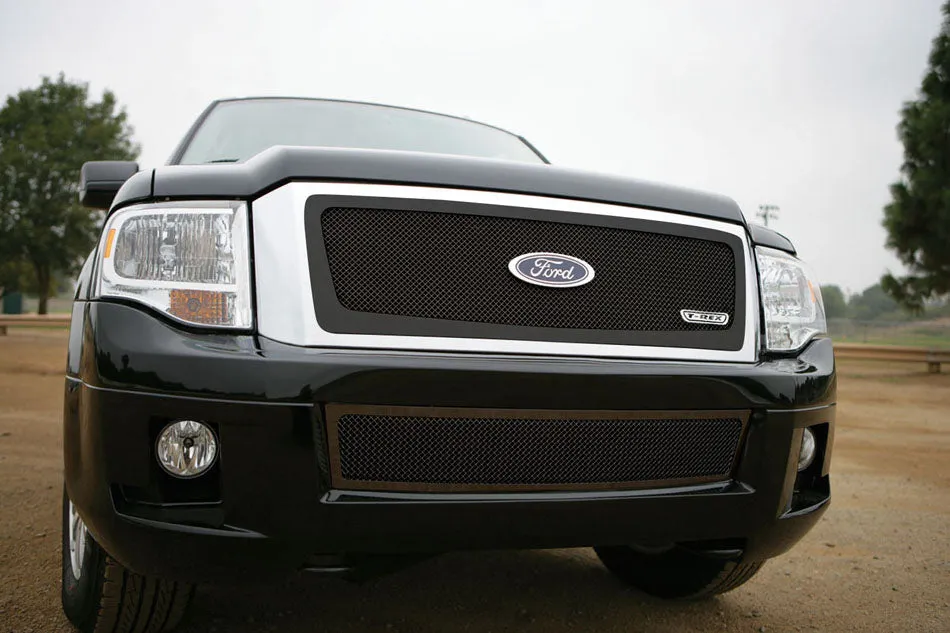 T-REX Upper Class Series, Insert Grilles - Powdercoat - Requires Drilling or Cutting - 2007-2014 Expedition