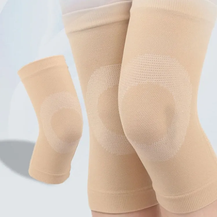 Thin Nylon Stockings Joint Warmth Sports Knee Pads, Specification: M (Skin Color)