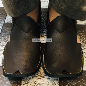 Traditional Handcrafted Peshawari Leather Men's Chappal