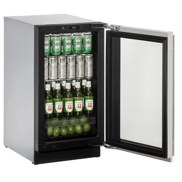 U-Line U3018RGLS00B 3018rgl 18" Refrigerator With Stainless Frame Finish (115 V/60 Hz Volts /60 Hz Hz)