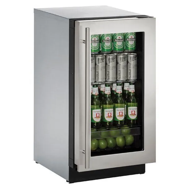 U-Line U3018RGLS00B 3018rgl 18" Refrigerator With Stainless Frame Finish (115 V/60 Hz Volts /60 Hz Hz)