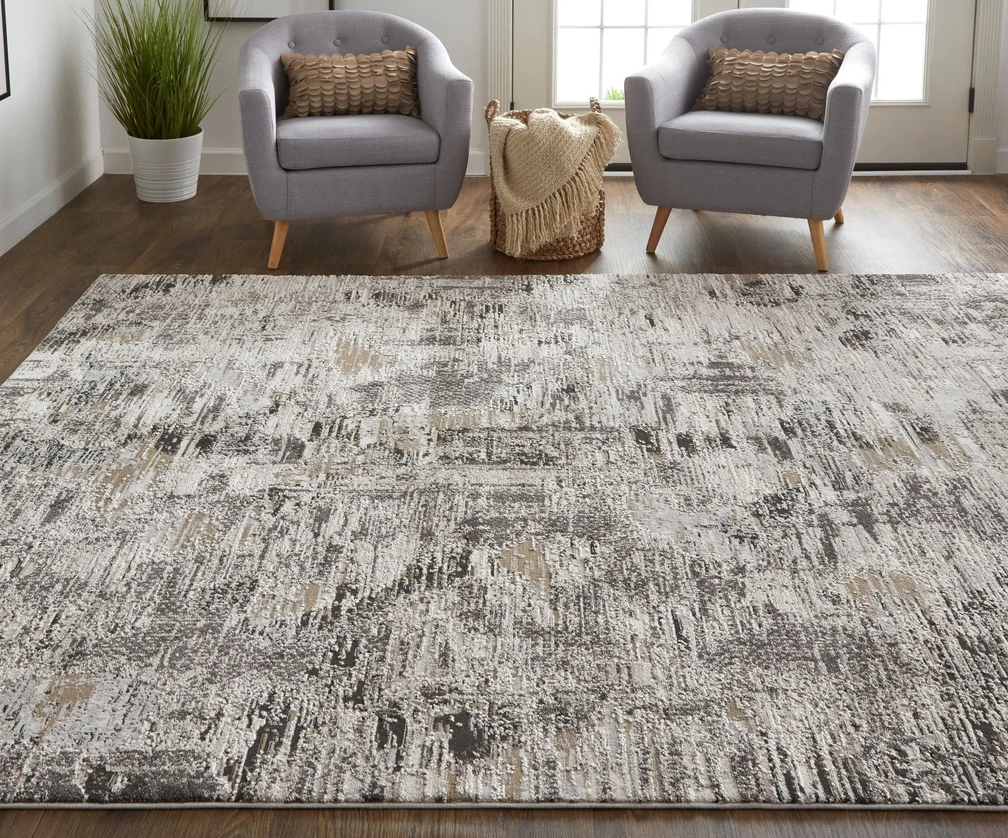 Vancouver VNR39FHF Ivory/Grey Rug