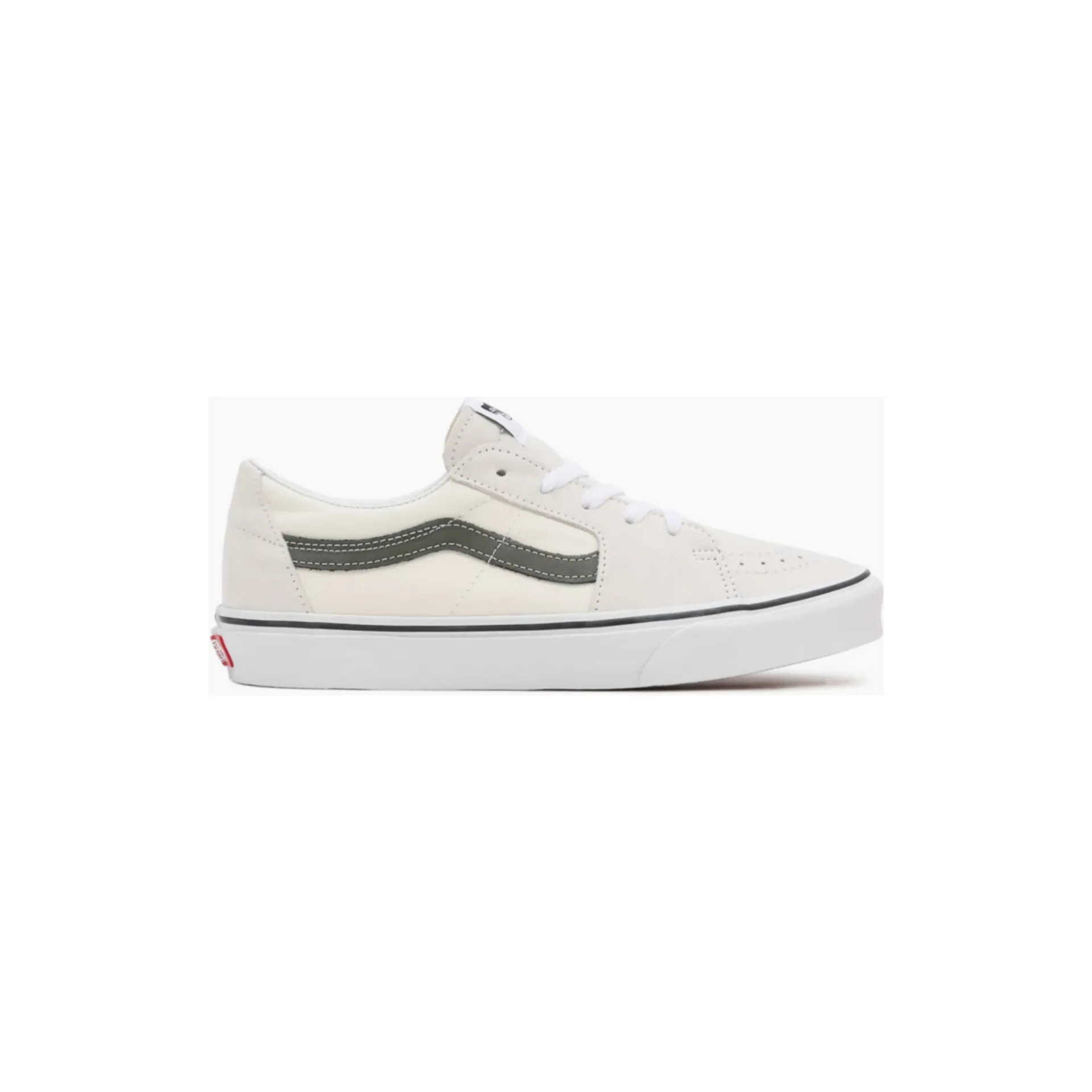 Vans Men's Utility Pop Sk8 Low Shoes - Natural White / Olive