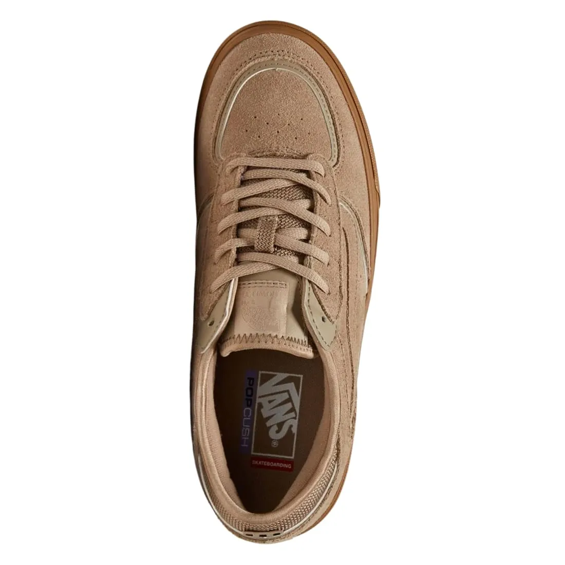 Vans Rowley Skate Shoes - Suede Tan/Gum