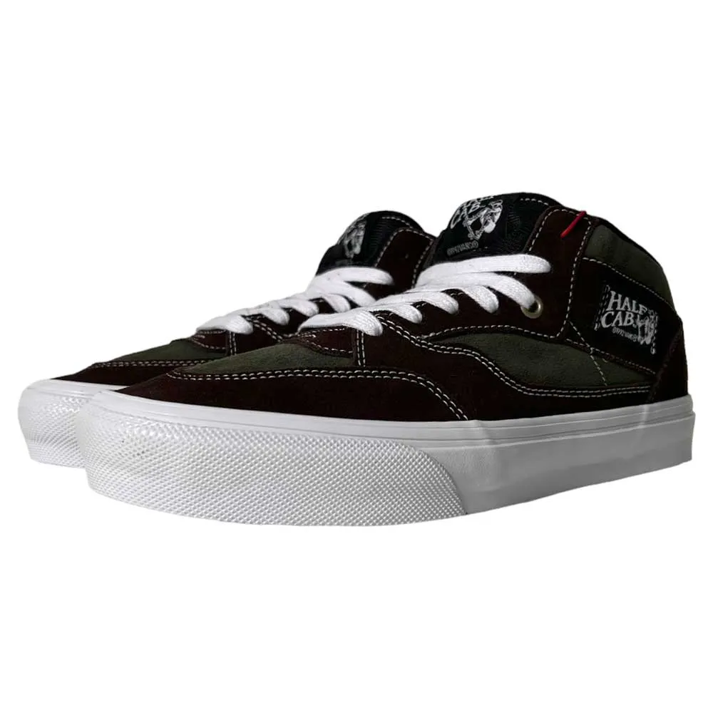 Vans Skate Half Cab 92 VCU Dark Brown White Suede Shoes