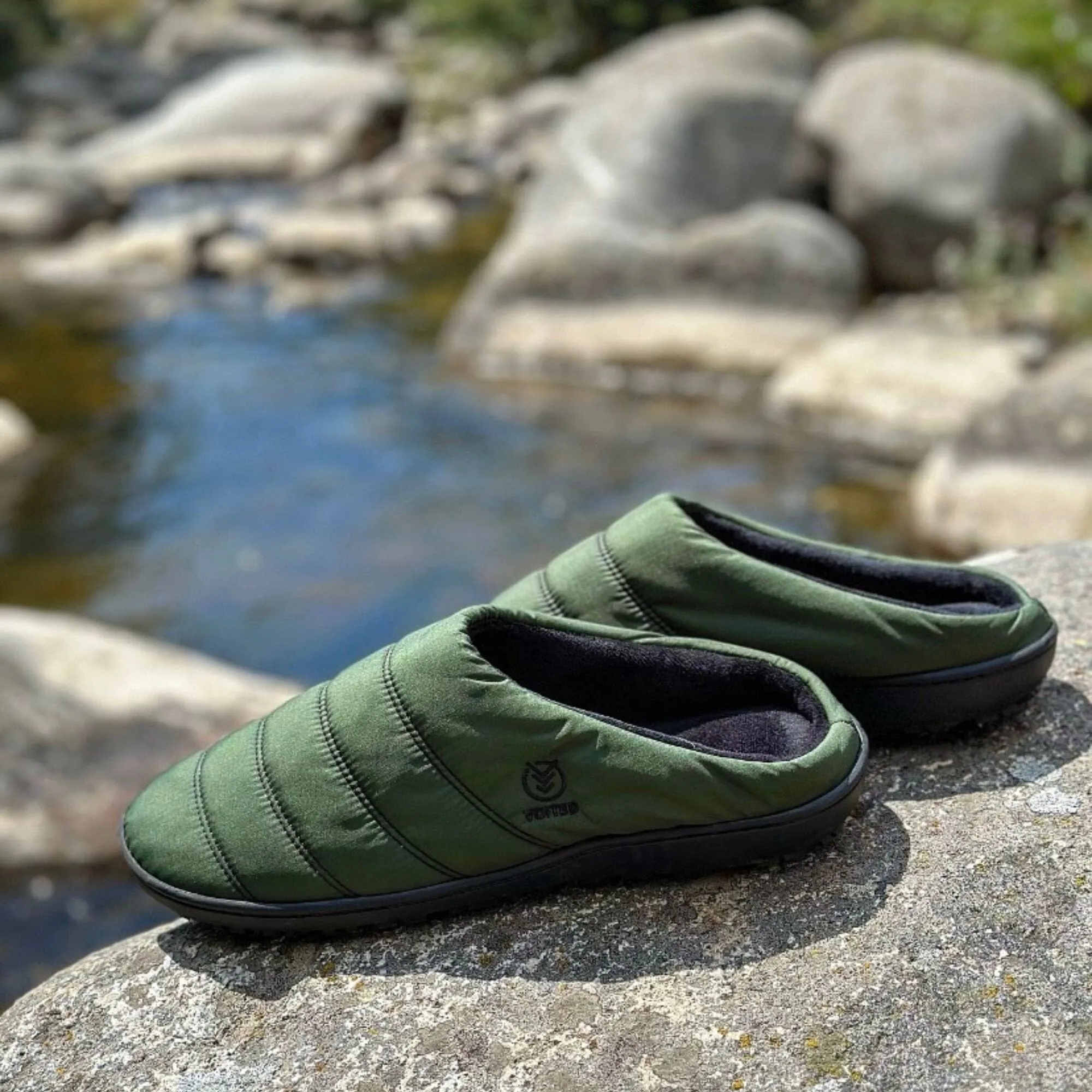 VOITED Soul Slipper - Lightweight, Indoor/Outdoor Camping Slippers - Tree Green