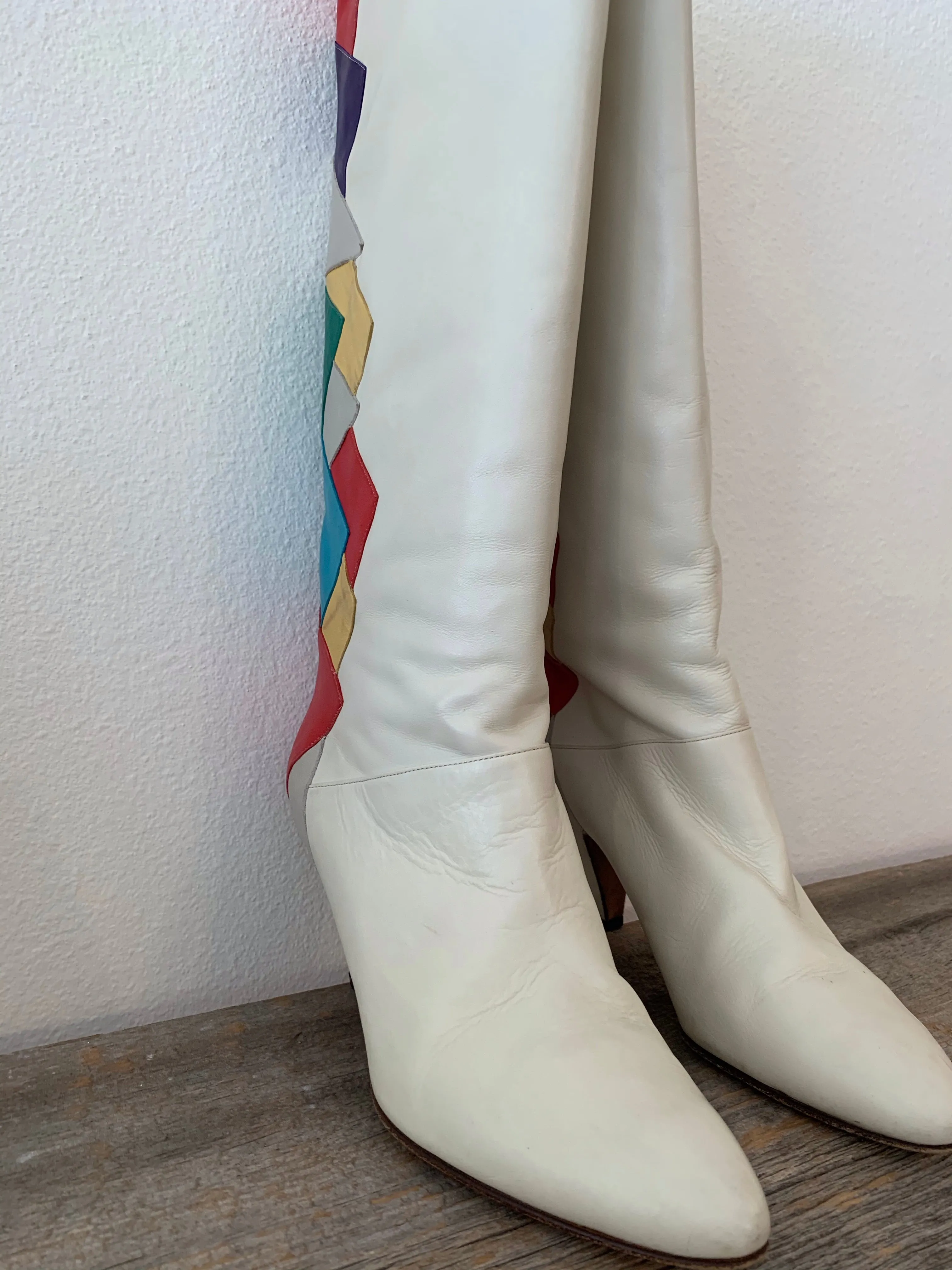 White Vintage Boots