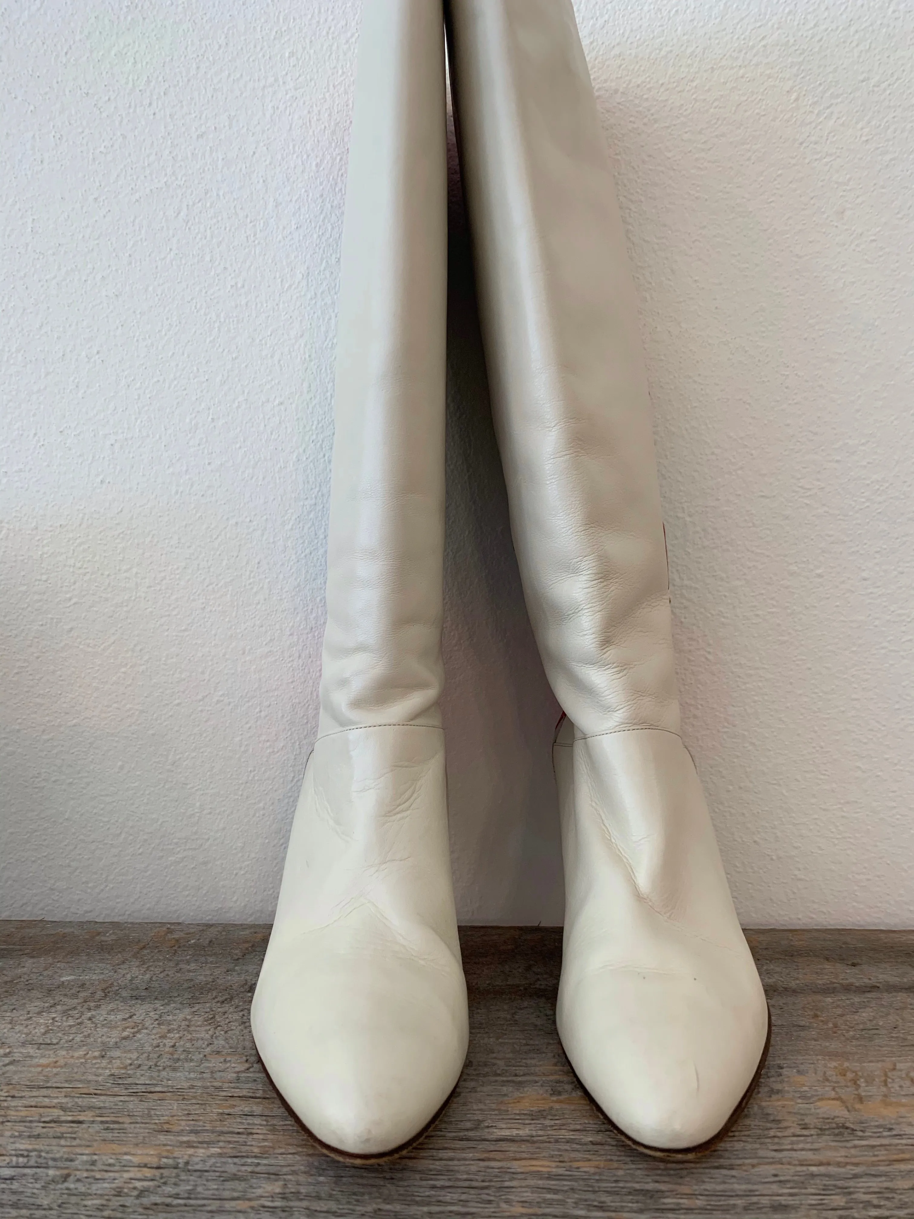 White Vintage Boots