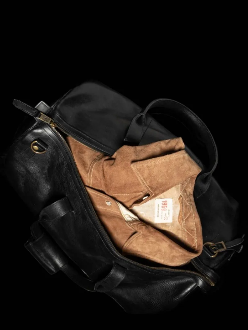 Will Leather Goods Black The Expedition Duffle Bag