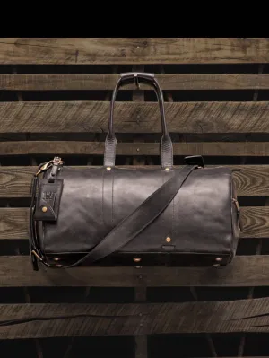 Will Leather Goods Black The Expedition Duffle Bag