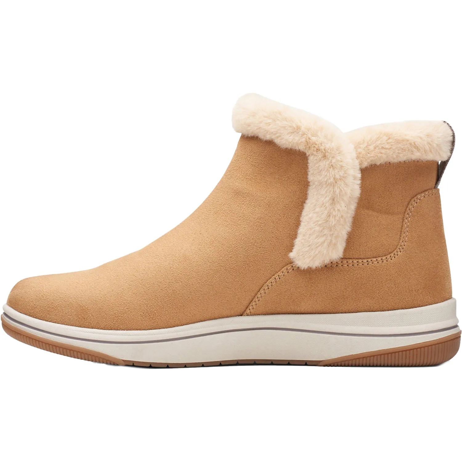 Women's Clarks CS Breeze Fur Tan Nubuck