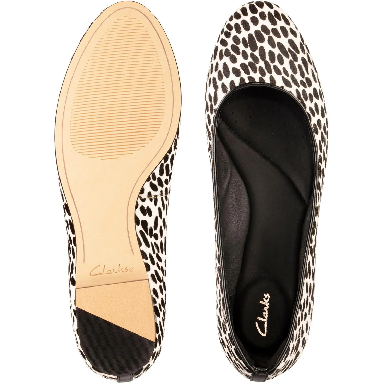 Women's Clarks Grace Piper Dalmatian Animal Print Leather