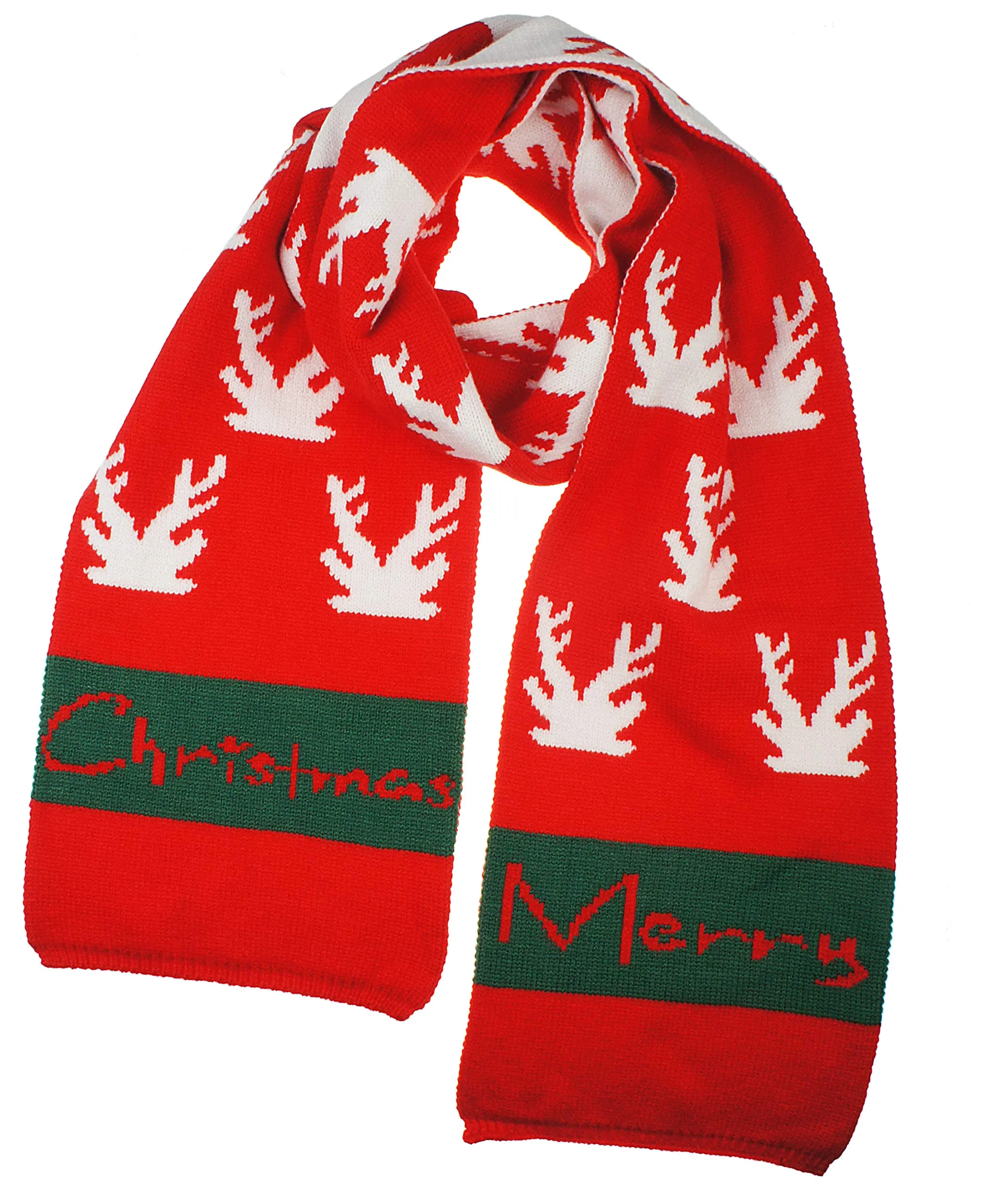 Womens Mens Boys Girls Soft Light Weight Christmas Red Cashmere Scarf