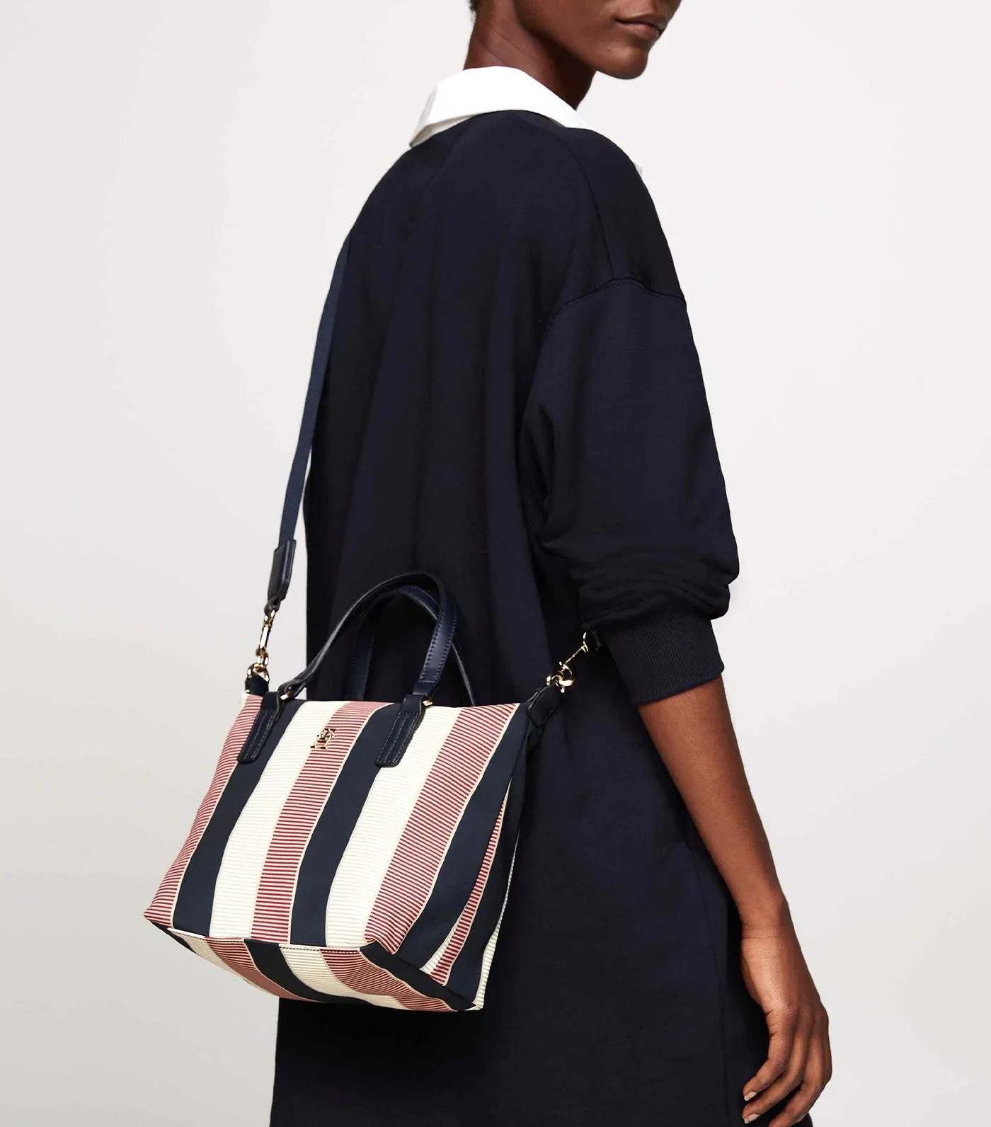 Women's Poppy Small Tote Stripe