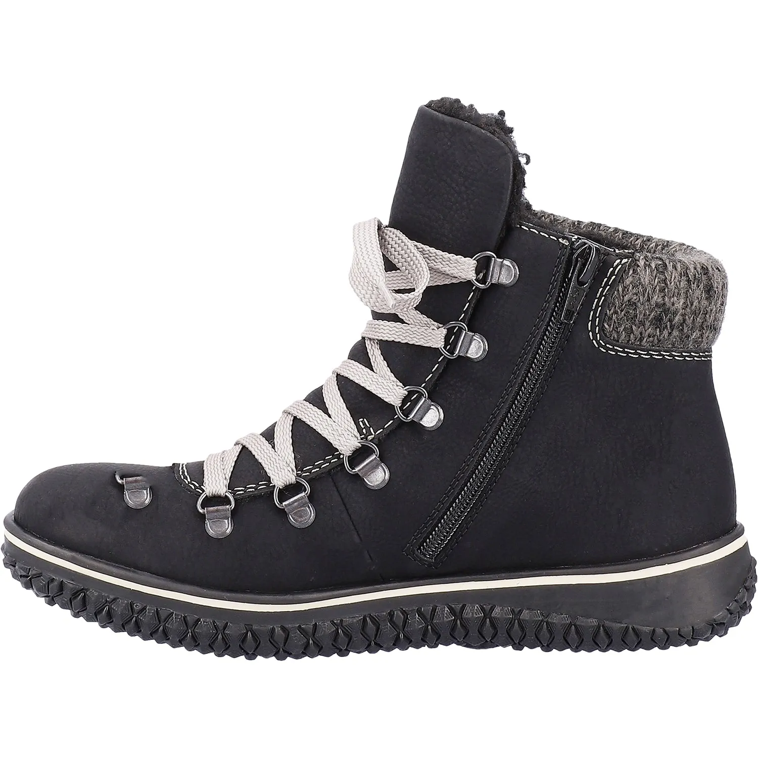 Women's Rieker Z4238-00 Cordula 38 Black/Anthracite Suede