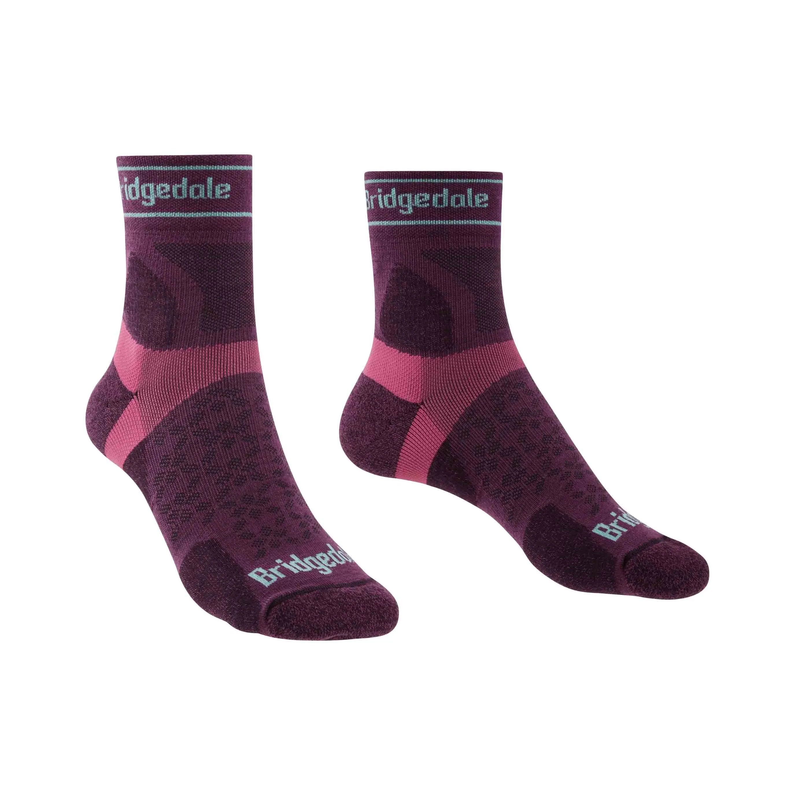 Womens Trail Run Ultra Light Merino T2 3/4 Socks