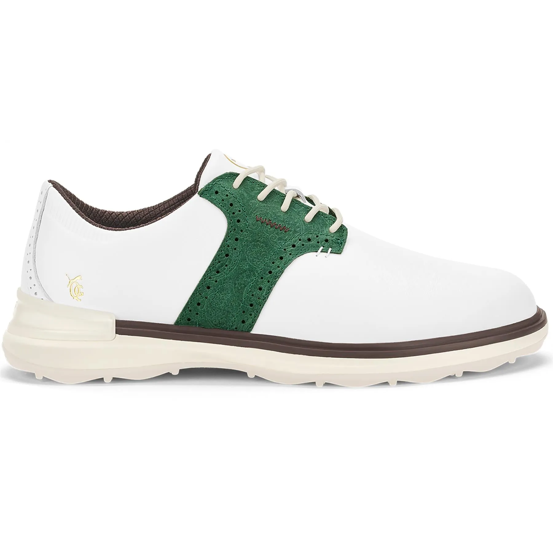 X Quiet Golf Avant Golf Shoes White/Deep Forest/Lime Pow - SS24