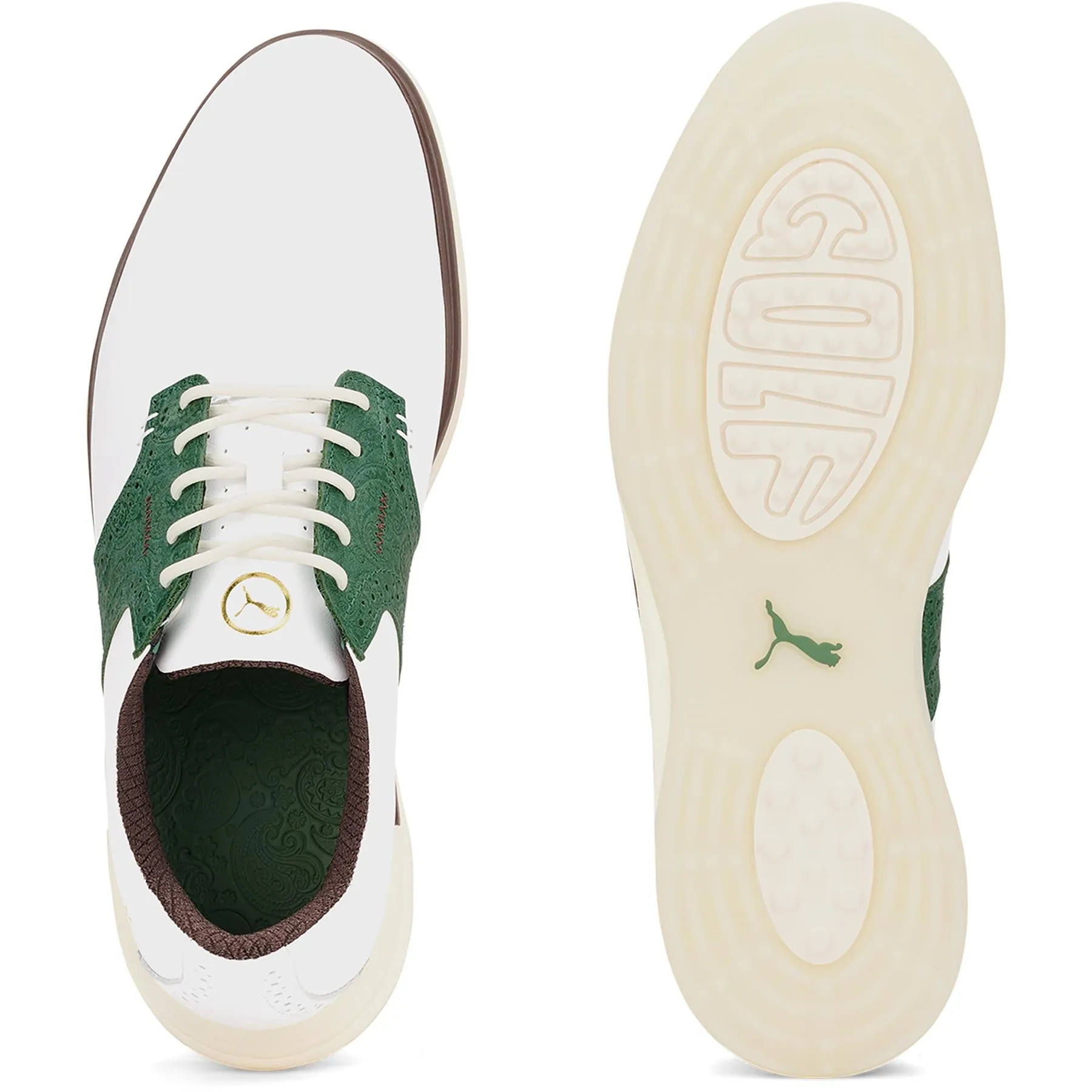 X Quiet Golf Avant Golf Shoes White/Deep Forest/Lime Pow - SS24