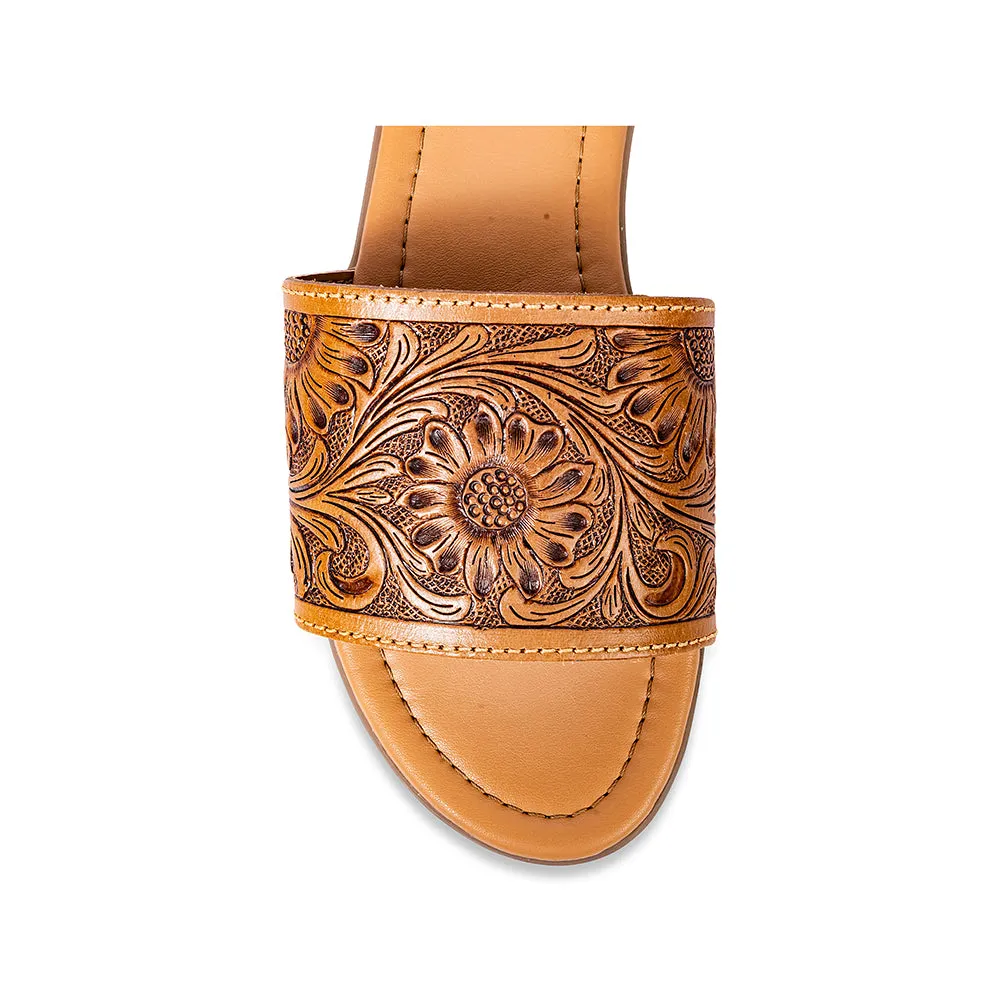 Xena Hand-Tooled Sandals